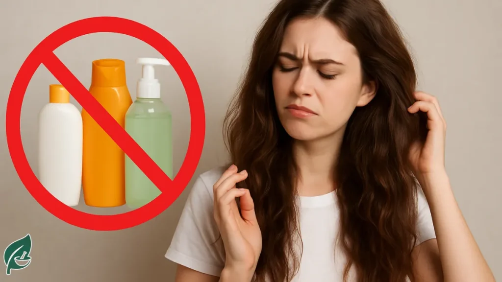 Avoiding chemical shampoo is a Home remedies for hair loss