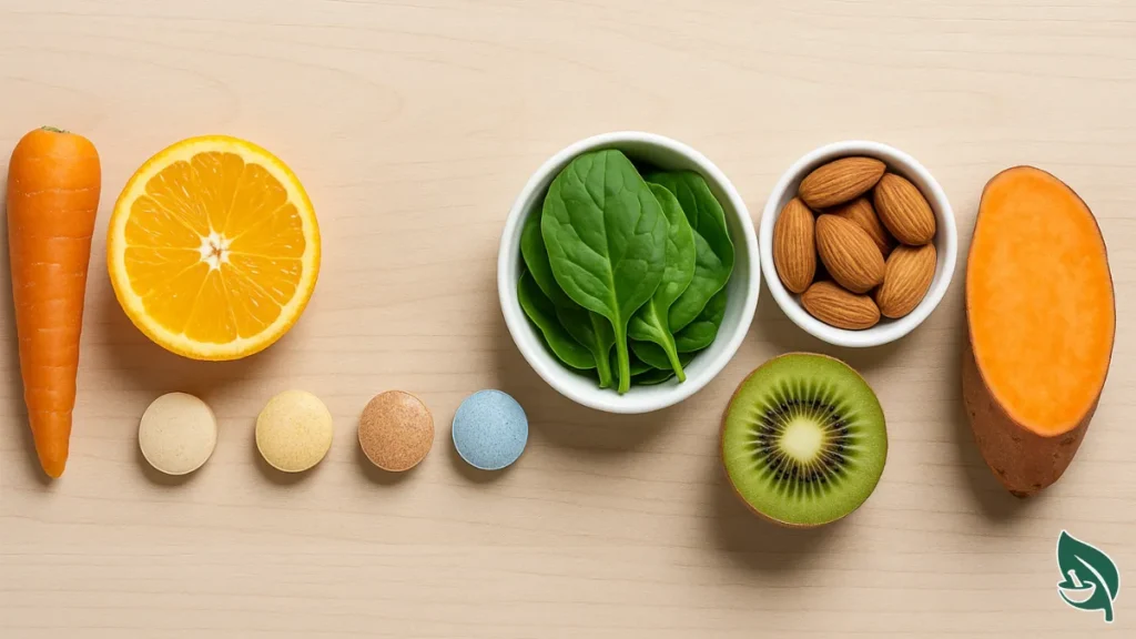 Vitamins and minerals in Home remedies for hair loss